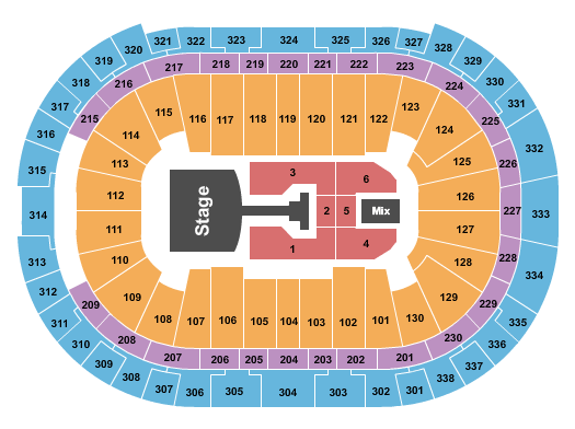 PNC Arena P!nk Seating Chart